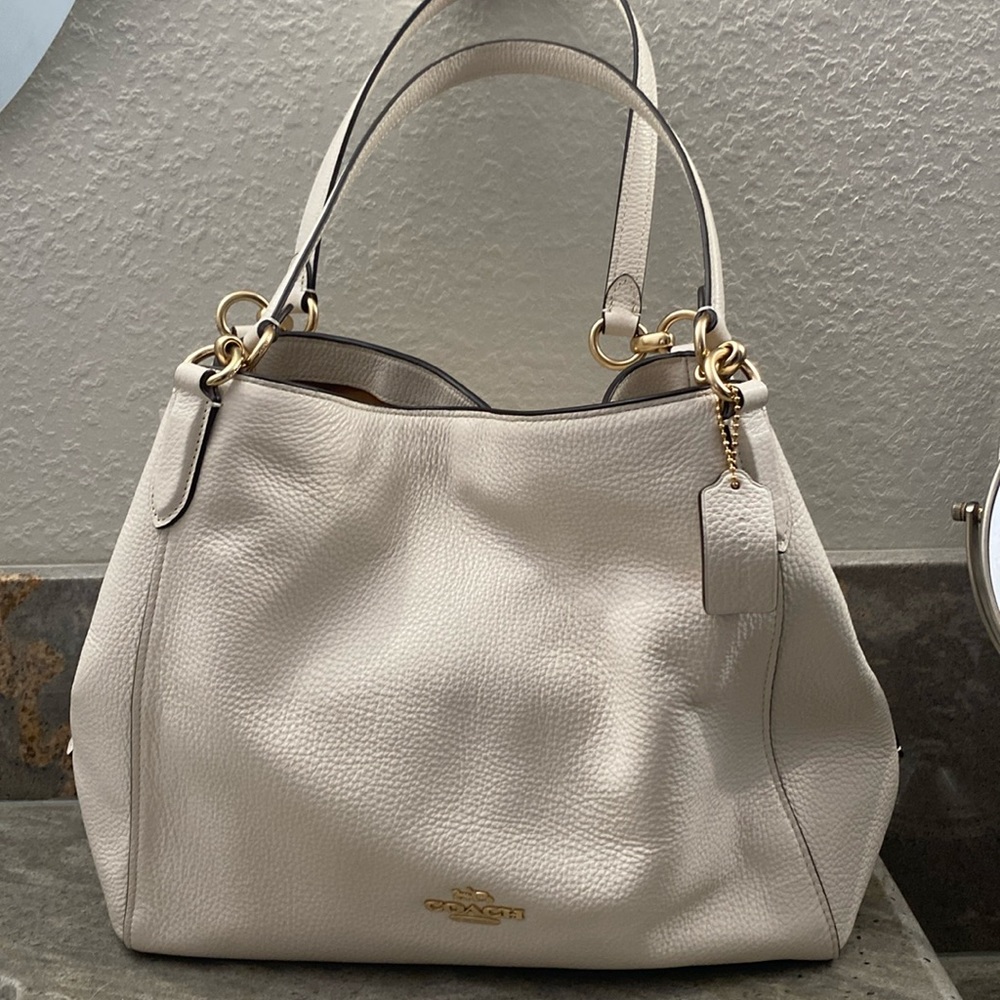 NWT COACH cream handbag $200